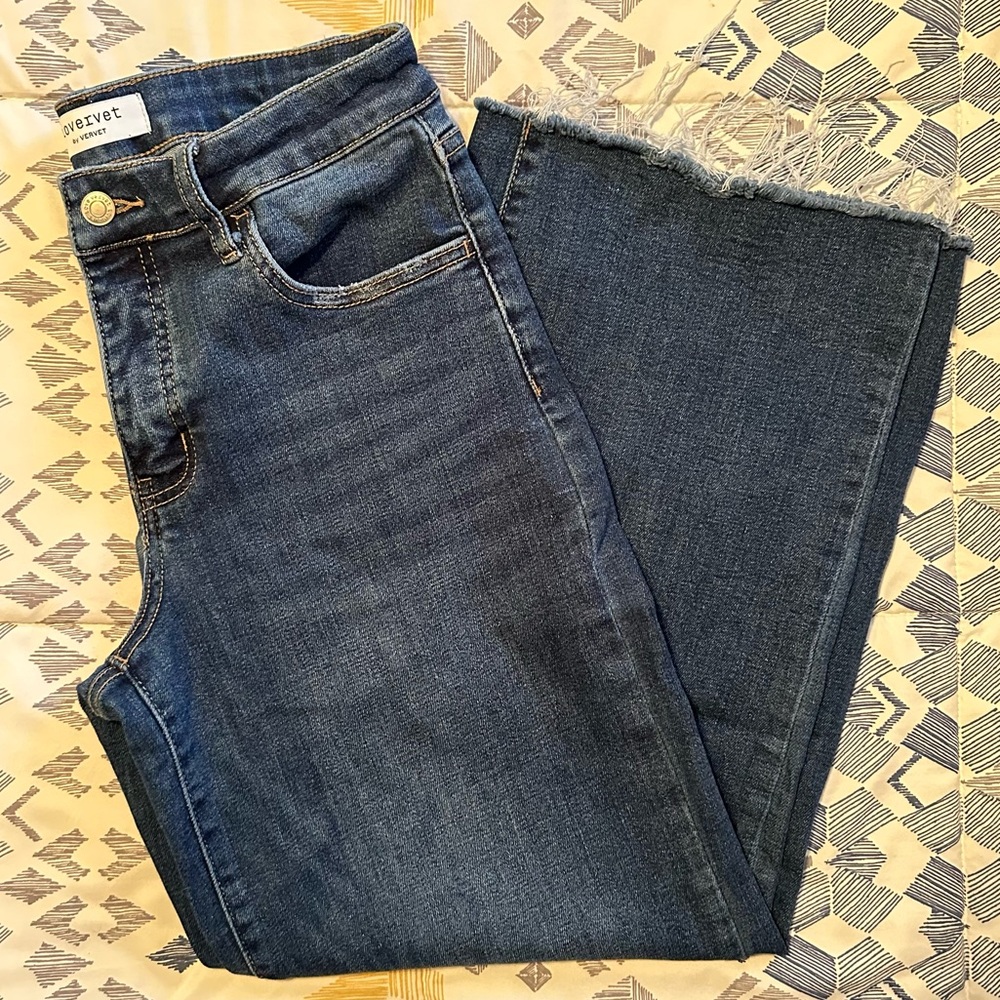 Lovervet by VERVET: Tummy Control Mid-Rise Wide Leg Jeans